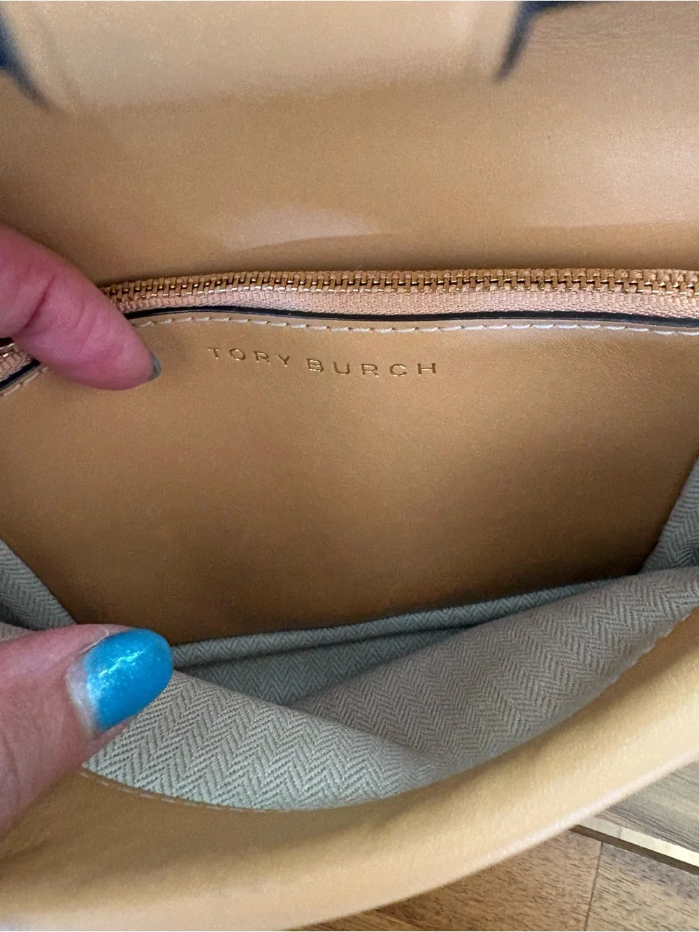 Authentic Tory Burch Miller Canvas Leather Crossbody